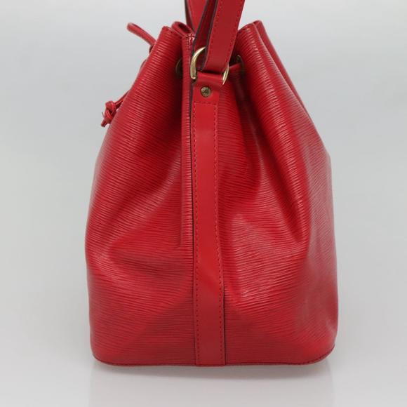 LOUIS VUITTON Epi Petit Noe Shoulder Bag Red M44107 LV Auth 130603 - Picture 4 of 16